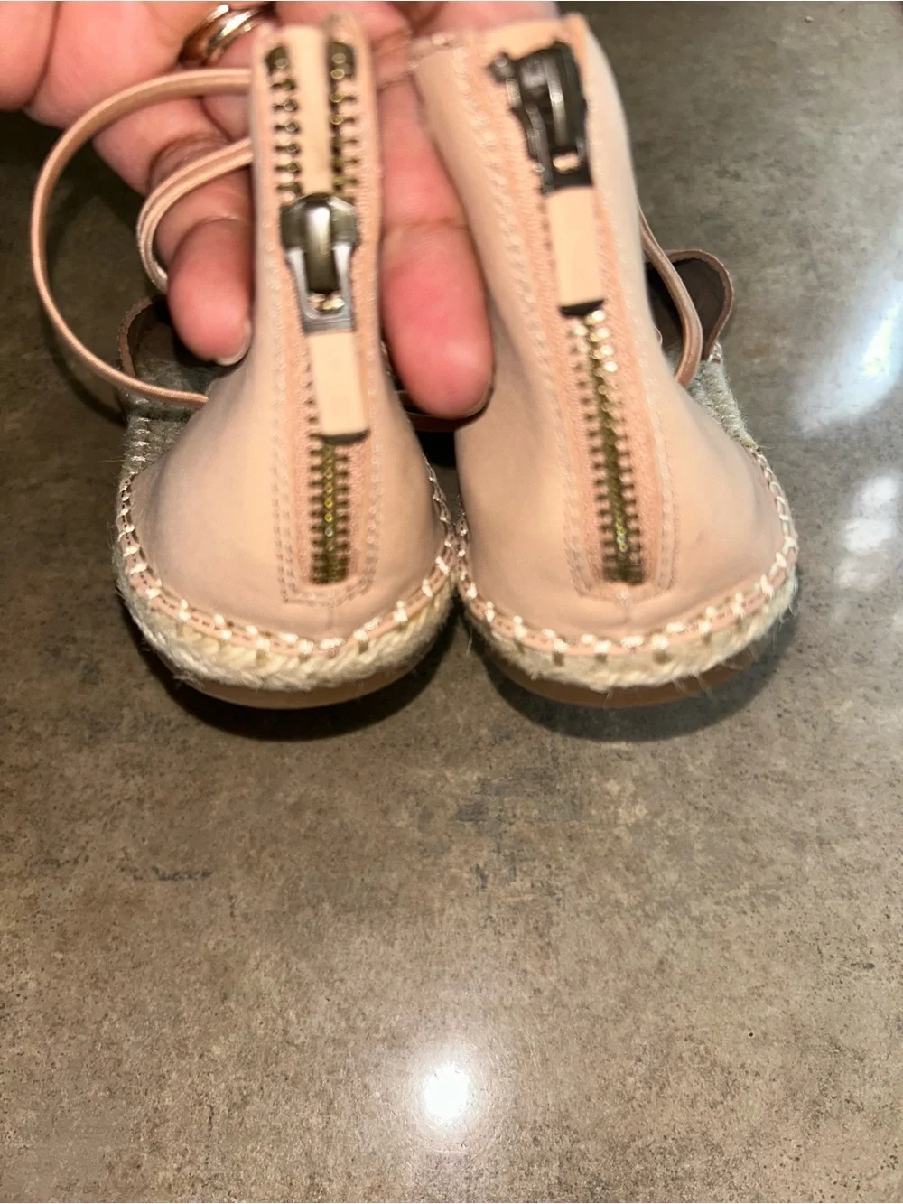 Eileen Fisher Shoes - Lace Suede Espadrille in tan
